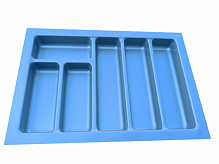 Лоток для столових приборів 48х33х4,5 см синій Variant