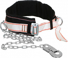 Пояс страховочный зі стропом з металевого ланцюга та малим карабіном Sinew 
