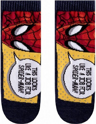 Носки детские Conte-Kids MARVEL 358 17С-133СПМ р.18 темно-синий с красным 