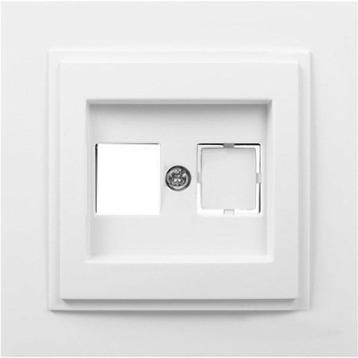 Розетка Mono Electric Despina 102-190005-150 компьютерная белая