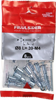 Анкер для гипсокартона 4x47 мм 1 шт. Friulsider