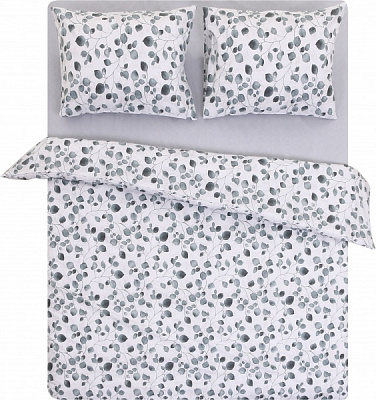 Комплект постельного белья Basic Весна премиум 2.0 зеленый Luna 