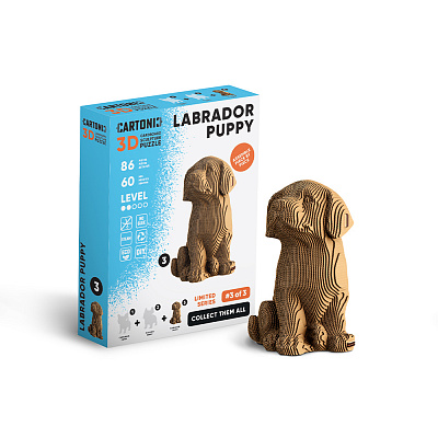 Конструктор картонный Cartonic 3D Puzzle LABRADOR PUPPY CARTMNLABRA