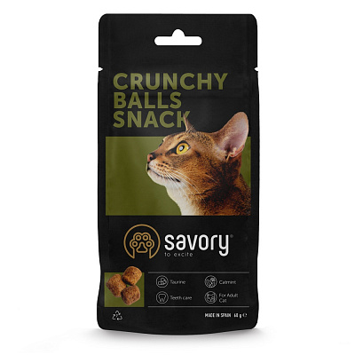 Ласощі для вибагливих котів Savory кульки з котячою м'ятою 60 г