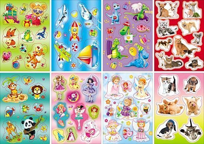 Наклейки детские 8x2 шт. Світ поздоровлень