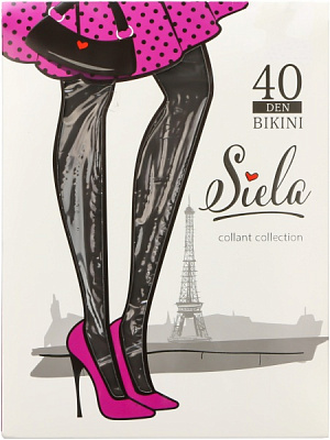 Колготки SIELA BIKINI 40 den tabaco р. 2 коричневый 