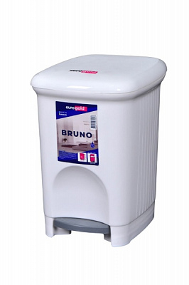 Ведро с педалью Eurogold BRUNO 5 л белый 841105