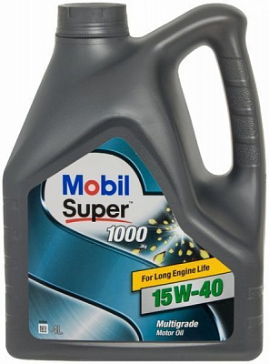 Моторное масло Mobil Super 1000 x1 15W-40 4 л (152570)