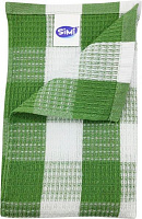 Полотенце Клеточка 50x30 см зеленый 