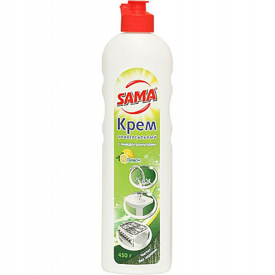 Крем для чищення універсальний SAMA Лимон 450 г