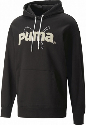 Джемпер Puma TEAM GRAPHIC HOODIE TR 53825901 р. XL черный