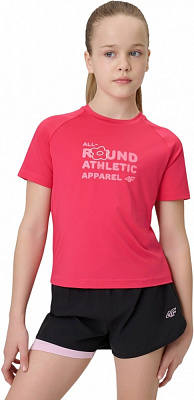 Футболка 4F TSHIRT FNK F1962 4FJWSS26TFTSF1962-53S р.134-140 розовый