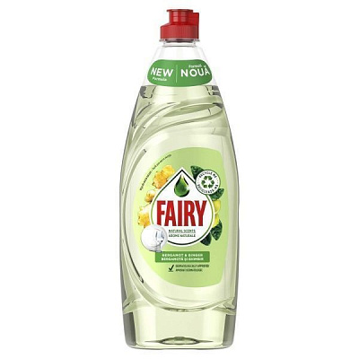 Засіб для ручного миття посуду Fairy Naturals Бергамот та імбир 0,65л