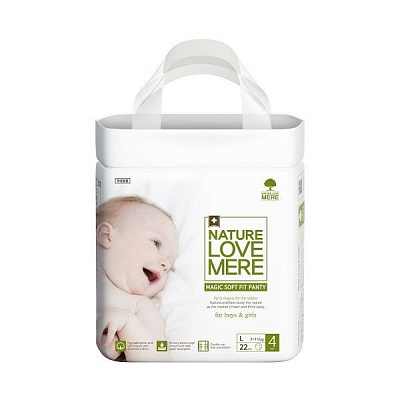 Підгузки-трусики Nature Love Mere Magic Soft Fit Band 7-11 кг L 22 шт.