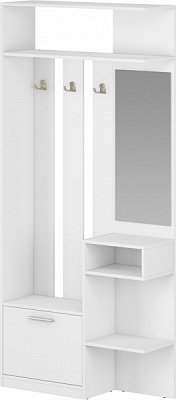 Прихожая с зеркалом Грейд Лукас 2047х300х921 мм нимфея альба 