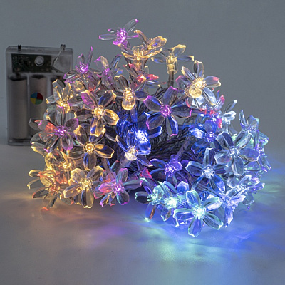 Декоративная гирлянда Altalusse (INL-2708B-80 Multicolor) встроенный светодиод (LED) 80 ламп 10 м 