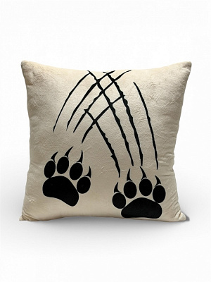 Подушка декоративна Stip Epic кігті 38 см білий із чорним