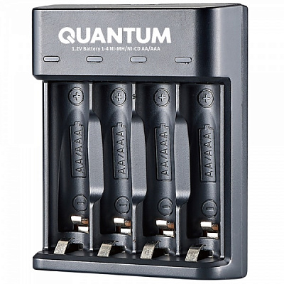 Зарядное устройство Quantum для Ni-MH/Ni-CD 1.2V аккум. AA/AAA 4-slot (USB) 1 шт. (QM-BC1040) 