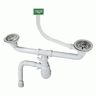 Сифон для мойки Woko 40х50 L800