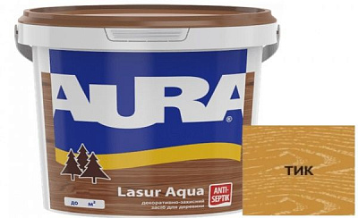 Деревозахисний засіб Aura® Lasur Aqua тік шовковистий мат 0,07 л