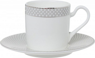 Чашка для кави з блюдцем Delicate 100 мл Fiora