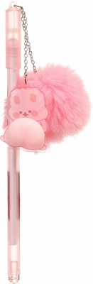 Ручка гелевая Пушистый хвостик зайчика 