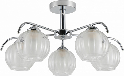 Люстра стельова Sensio Aquarius 5x40 Вт E27 білий/хром ALG-07488/5