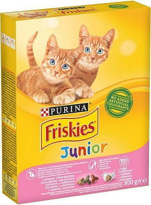 Корм Friskies Junior с курицей, молоком и овощами 300 г