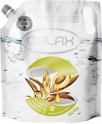 Мыло жидкое Galax масло и увлажняющее молочко 1500 мл 10 шт./уп.