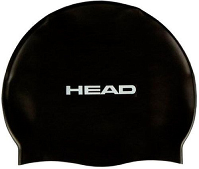 Шапочка для плавания Head Silicone Flat 455003.BK one size черный