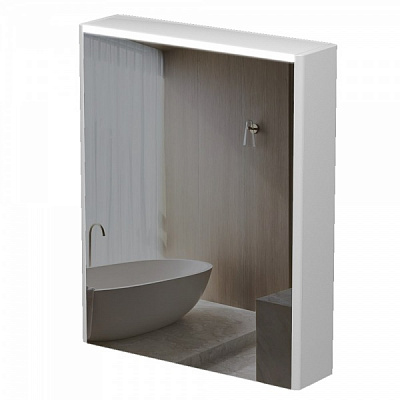 Зеркальный шкаф Aquarius Milano с LED-подсветкой 60 белый 