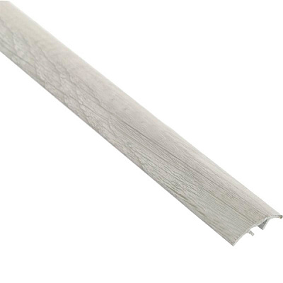 Поріжок алюмінієвий декорований Braz Line приховане кріплення 28x900 мм дуб білений