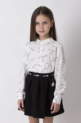 Блуза Mevis р.164 белый 4412 