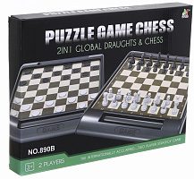 Гра настільна BY TOYS 2 в 1 шахи та шашки ITP993456