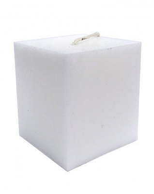 Свеча Куб 6х6 см белая KOZAK