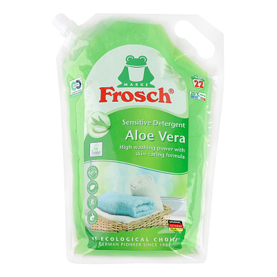 Жидкое средство для машинной и ручной стирки Frosch Сенситів Алое Вера 1,5 л