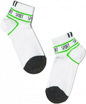 Шкарпетки дитячі Conte-Kids Active 13С-34СП 316 р.24 біло-салатовий