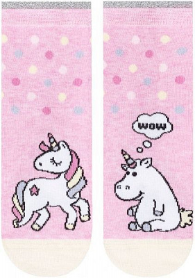 Носки детские Conte-Kids CK (ВЕСЕЛЫЕ НОЖКИ) рис.338 17С-10СП р.20 светло-розовый с рисунком 