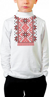 Гольф для мальчика DaNa-kids Вышиванка р.128 белый 156013 