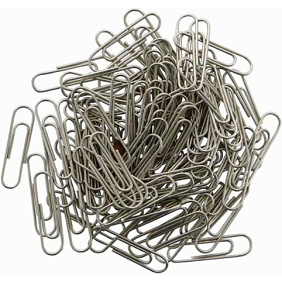 Скрепки E41002 25 мм 100 шт круглые Economix