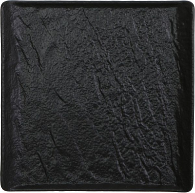Блюдо квадратное Lavastone Black Surf 17,5x17,5 см 