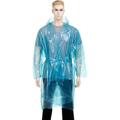 Плащ от дождя Эконом с поясом р. XL