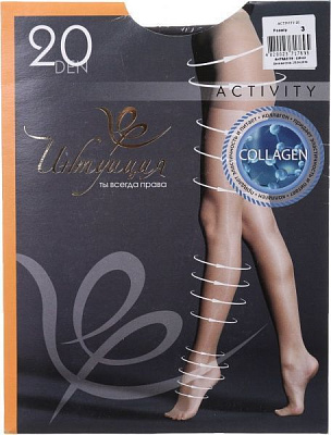 Колготки женские Интуиция Fashion top 40 den grey р. 3 серый 1 пар 