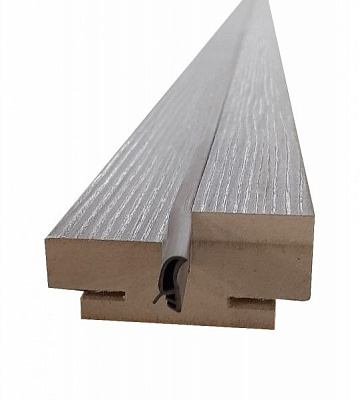 Дверная коробка Комплект коробки телескоп ПП / Грей/ 2100*80*40мм с уплотнителем