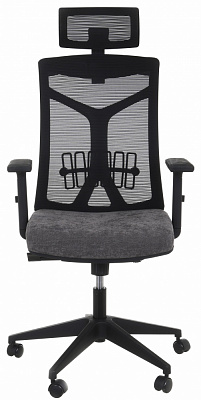 Кресло офисное Центр Меблів Тонго 64,5х70х124 см серый/черный