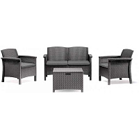 Комплект мебели Bica на 4 персони графит 