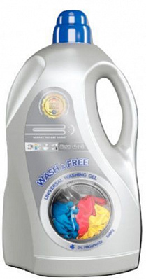 Гель для машинной и ручной стирки POWER DE LUXE WASH & FREE универсальный 5 кг