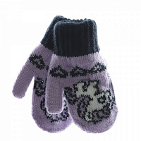 Варежки Margot Bis Pony р.11 лиловый 8418 