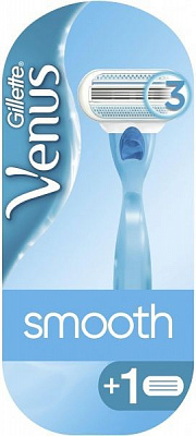 Станок для бритья Gillette Venus Smooth со сменными картриджами 2 шт.