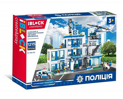 Конструктор строительный Iblock Полиция 1215 деталей PL-920-121